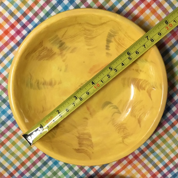 Handmade Ceramic Mug & Saucer w/Unique Design Hand-painted Bugs~Flowers~Bees - Picture 10 of 12